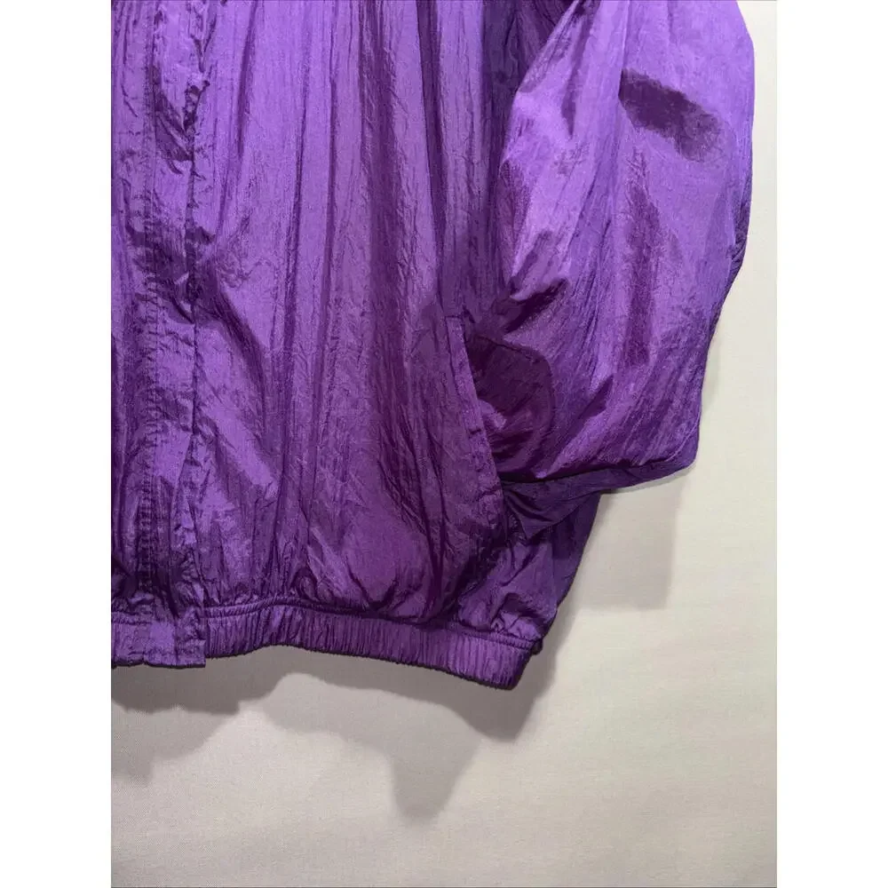 Venezia Full Zip Purple Windbreaker Women’s 18/20 Vintage 90s - Picture 4 of 9